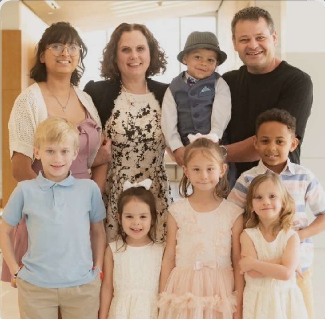 James, Michelle and their foster family